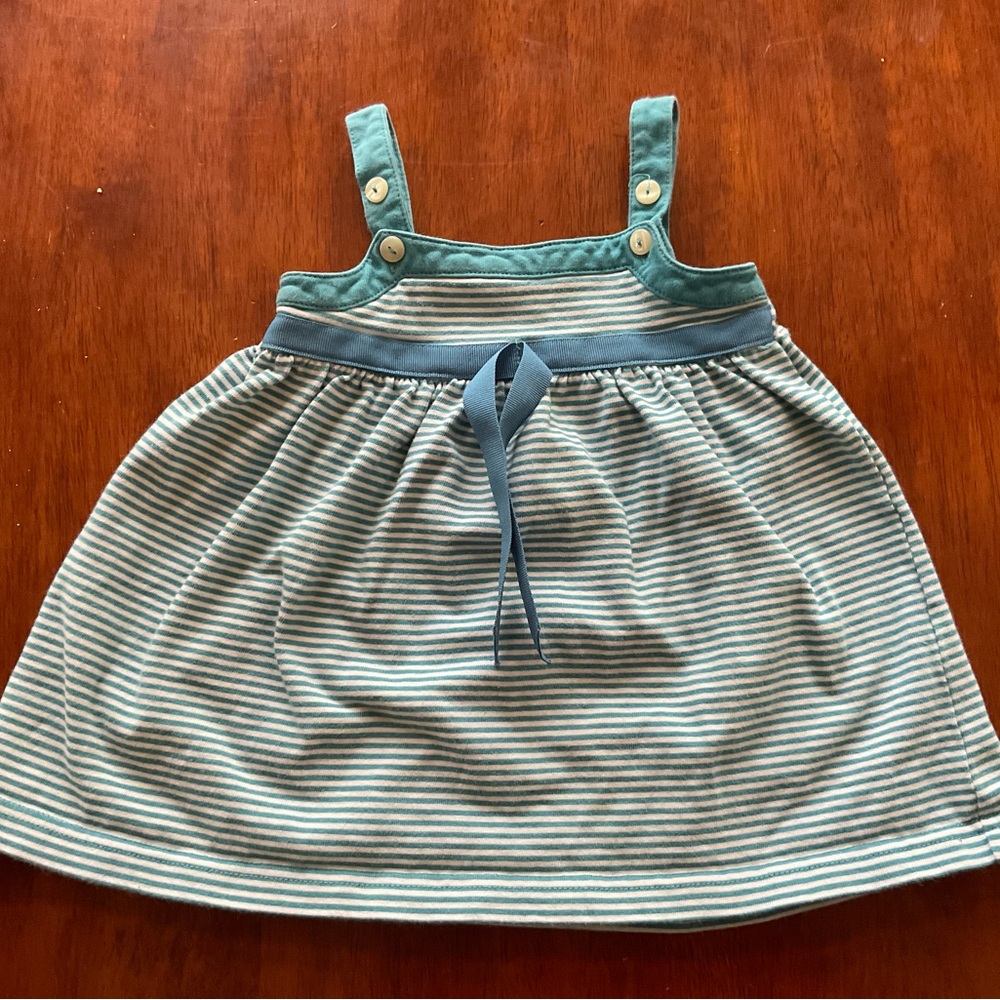 GUC Lucy Sykes Teal Striped Dress